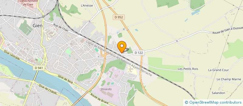 localisation de l'entreprise LA RAMEE à GIEN
