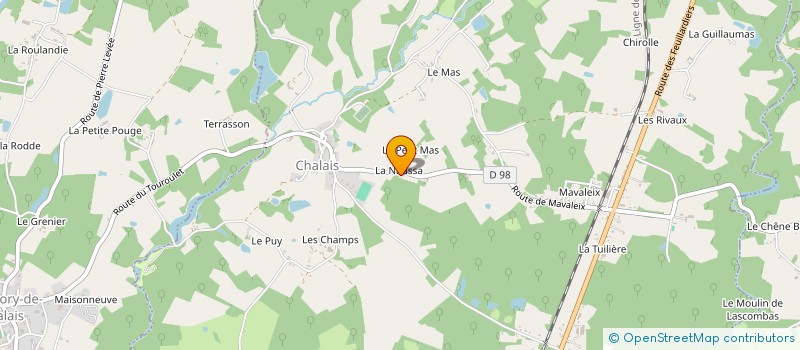 localisation de l'entreprise LA RAMPINSOLLE  CHALAIS