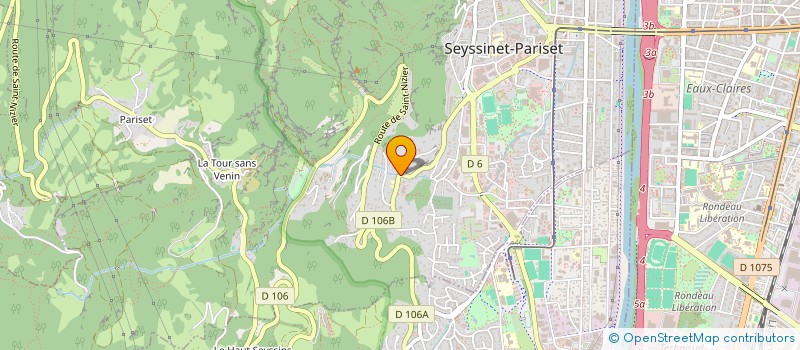 localisation de l'entreprise LA RANCHE  SEYSSINET-PARISET