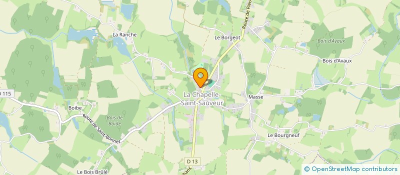 localisation de l'entreprise LA RANCHE  LA CHAPELLE-SAINT-SAUVEUR