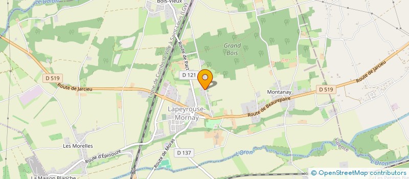 localisation de l'entreprise LA RANCHE  LAPEYROUSE-MORNAY