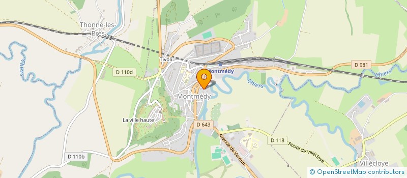 localisation de l'entreprise LA RANDO DES FOLLIES à MONTMEDY
