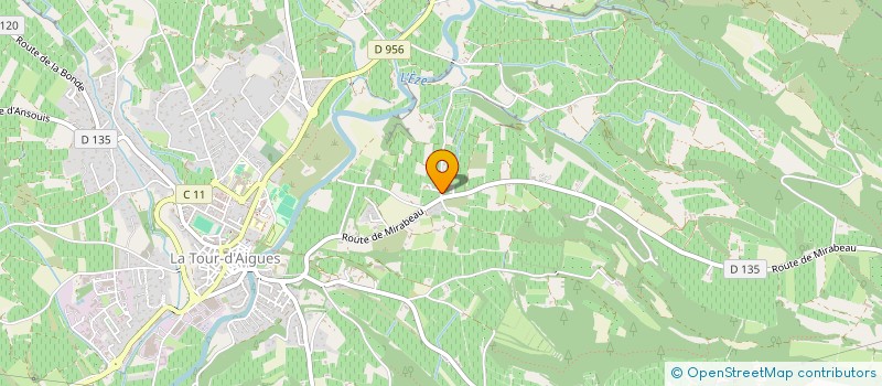 localisation de l'entreprise LA RANDONNE  LA TOUR-D'AIGUES