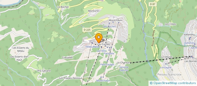 localisation de l'entreprise LA RANDONNEE à LA PLAGNE TARENTAISE