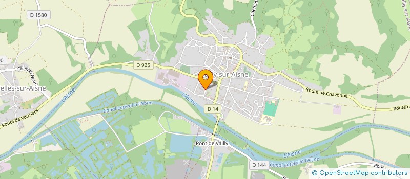 localisation de l'entreprise LA RANDONNEE PEDESTRE VAILLYSIENNE à VAILLY-SUR-AISNE