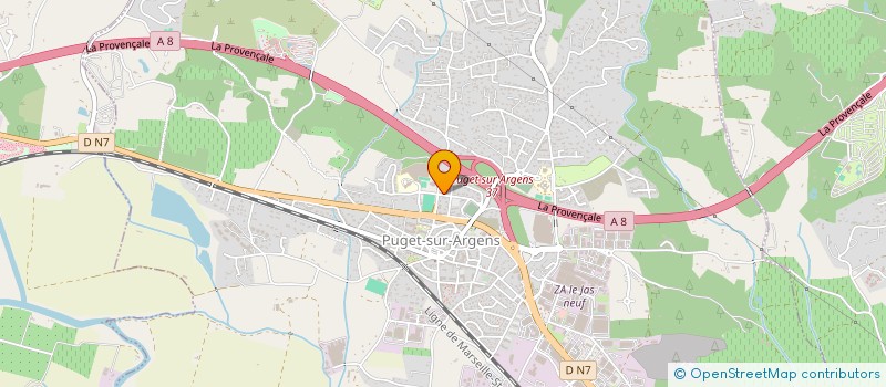 localisation de l'entreprise LA RANDONNEUSE  PUGET-SUR-ARGENS