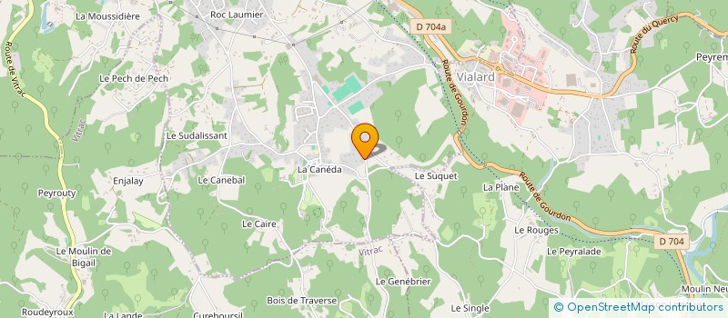 localisation de l'entreprise LA RAPIERE  VITRAC