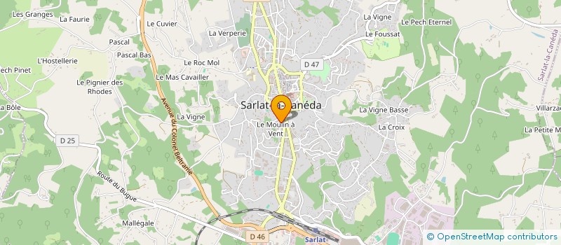 localisation de l'entreprise LA RAPIERE à SARLAT-LA-CANEDA