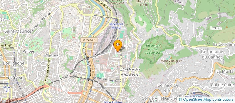 localisation de l'entreprise LA RAPPORTEUSE à NICE