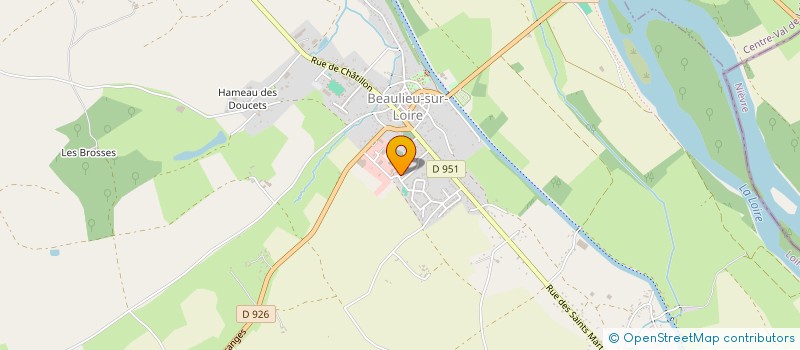 localisation de l'entreprise LA RAQUETTE BELLOCEENNE  BEAULIEU-SUR-LOIRE