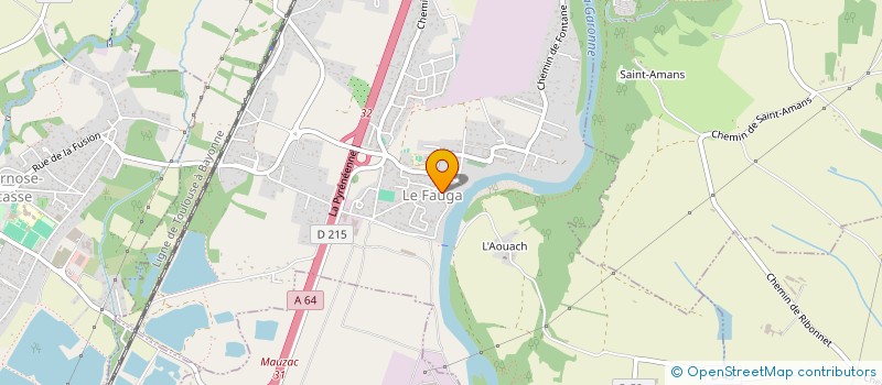 localisation de l'entreprise LA RAQUETTE SAINT HILAIRE LE FAUGA  LE FAUGA