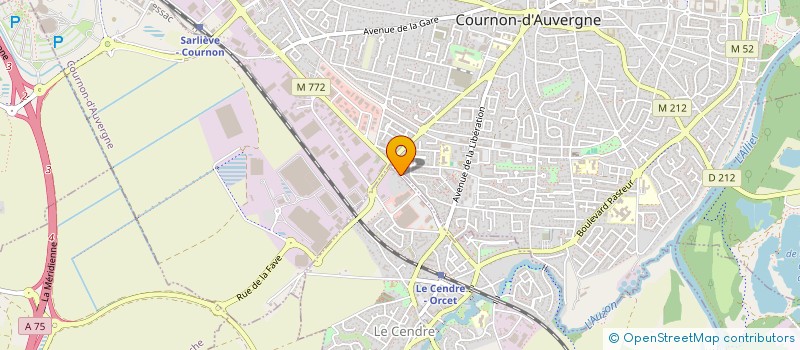 localisation de l'entreprise LA RATATOUILLE  LE CENDRE