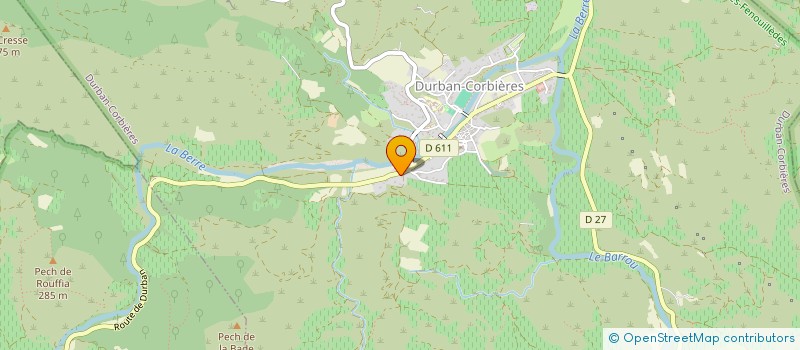 localisation de l'entreprise LA RATATOUILLE  DURBAN-CORBIERES