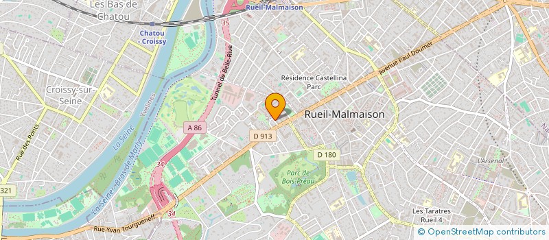 localisation de l'entreprise LA RAUDIERE à RUEIL-MALMAISON