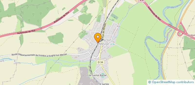 localisation de l'entreprise LA RAVANE à DUGNY-SUR-MEUSE