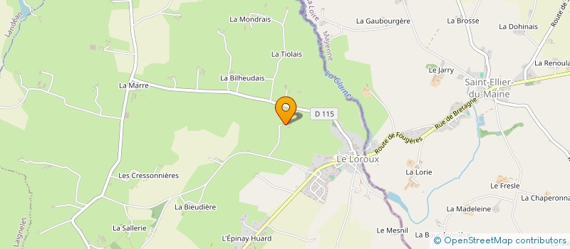 localisation de l'entreprise LA RAVENAIS PERMACULTURE  LE LOROUX