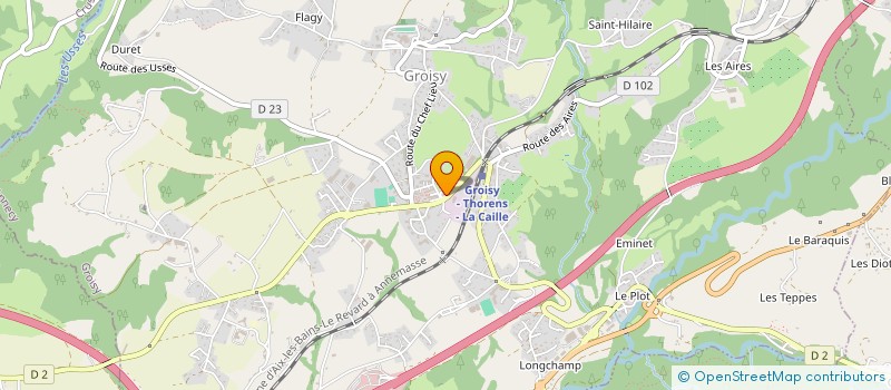 localisation de l'entreprise LA RAVIERE SARL à GROISY