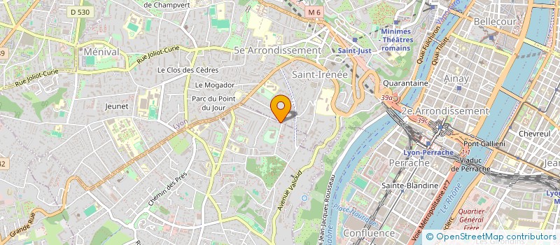 localisation de l'entreprise LA RAVINE  SAINTE-FOY-LES-LYON