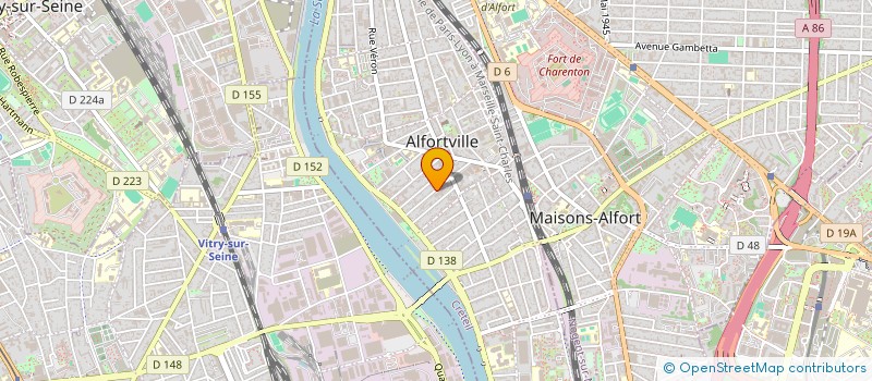 localisation de l'entreprise LA RAYJEANNE à ALFORTVILLE