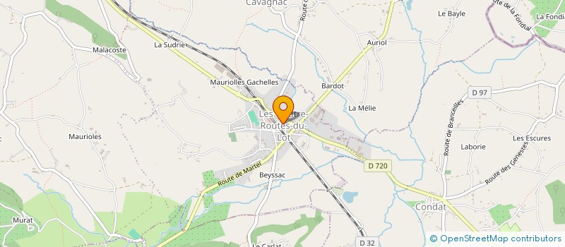 localisation de l'entreprise LA RAYONNANTE à LE VIGNON-EN-QUERCY