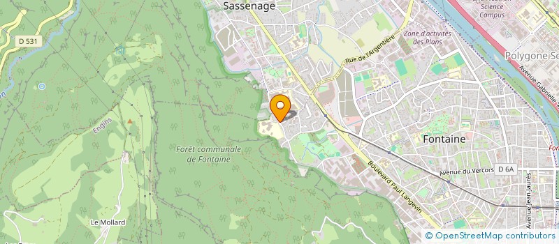 localisation de l'entreprise LA RAYONNANTE  FONTAINE