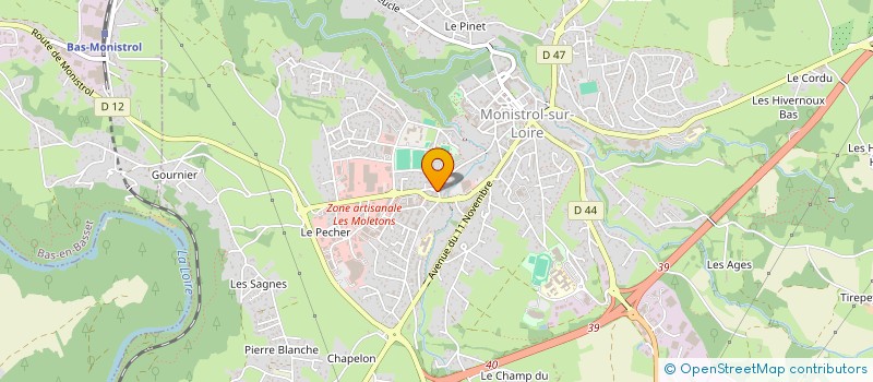 localisation de l'entreprise LA REALISATION  MONISTROL-SUR-LOIRE