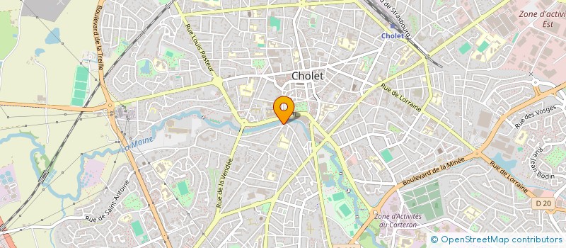 localisation de l'entreprise LA REB&CO à CHOLET