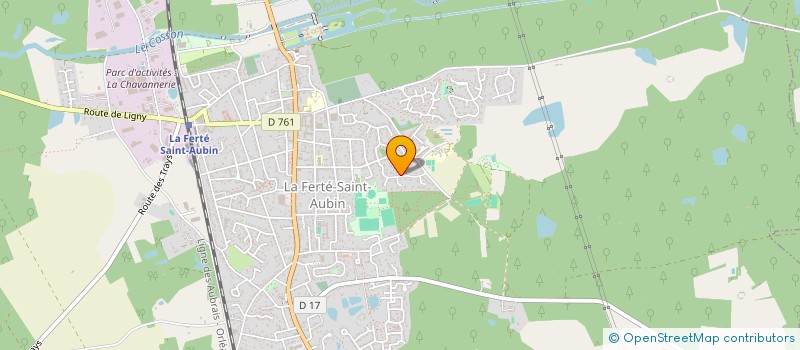 localisation de l'entreprise LA REBOISIERE à LA FERTE-SAINT-AUBIN