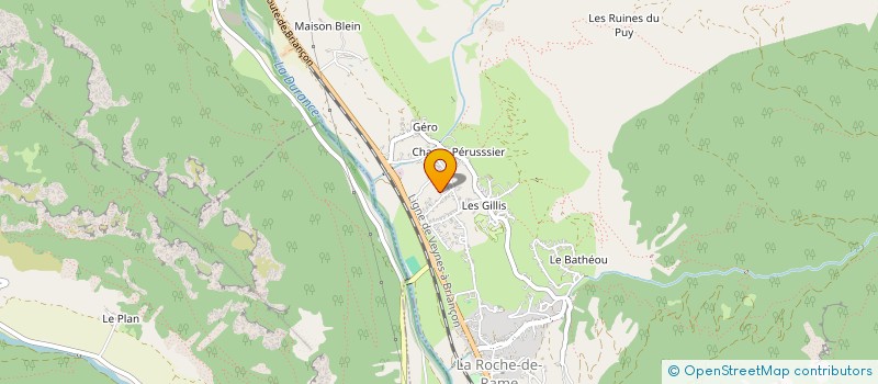 localisation de l'entreprise LA REBOULINE  LA ROCHE-DE-RAME