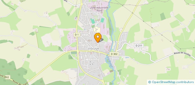 localisation de l'entreprise LA REC  VIBRAYE