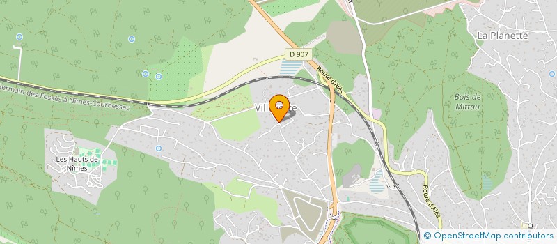 localisation de l'entreprise LA RECEPTION DE NIMES  SAUMANE