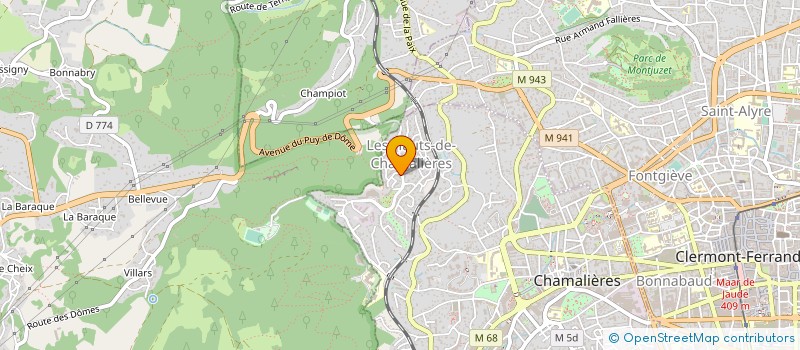 localisation de l'entreprise LA RECETTE DE L'EQUILIBRE ALIMENTAIRE à CHAMALIERES