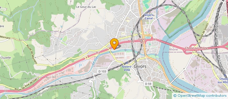 localisation de l'entreprise LA RECETTE FOOD à GIVORS