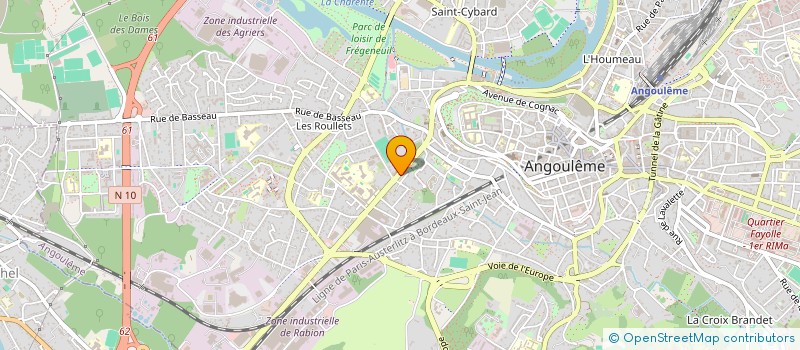 localisation de l'entreprise LA RECLAME à ANGOULEME