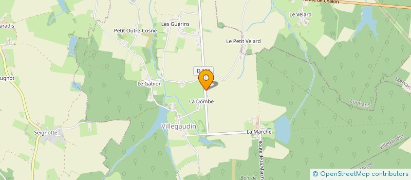 localisation de l'entreprise LA RECOLTE  VILLEGAUDIN
