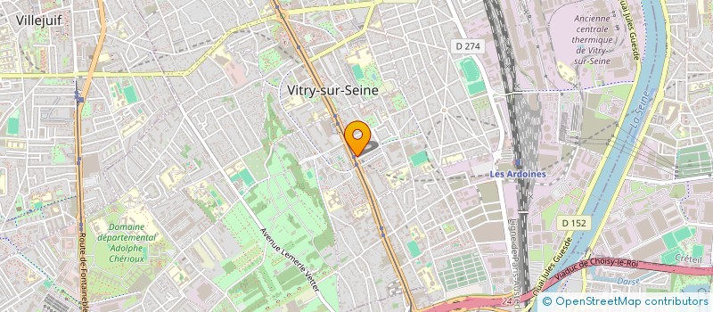 localisation de l'entreprise LA RECOLTE à VITRY-SUR-SEINE