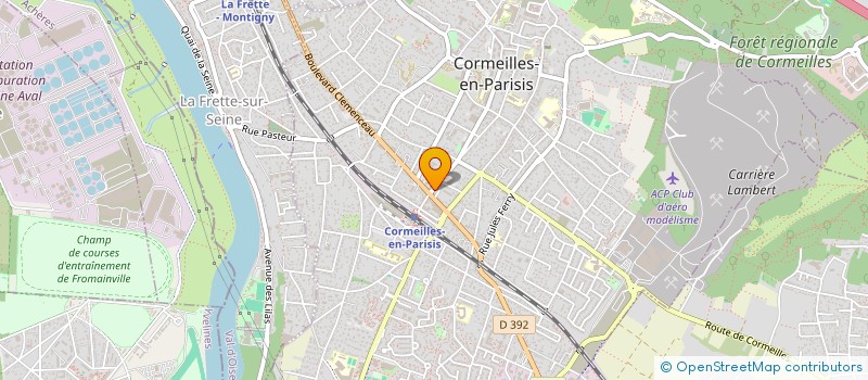 localisation de l'entreprise LA RECOLTE  CORMEILLES-EN-PARISIS