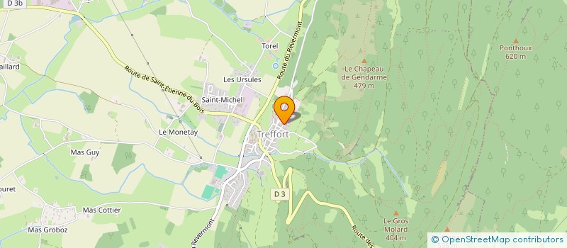 localisation de l'entreprise LA RECOUVRANCE  VAL-REVERMONT