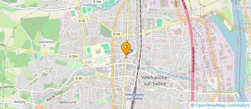 localisation de l'entreprise LA RECRE à VILLEFRANCHE-SUR-SAONE