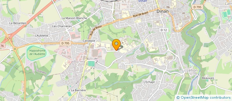 localisation de l'entreprise LA RECRE à DINAN
