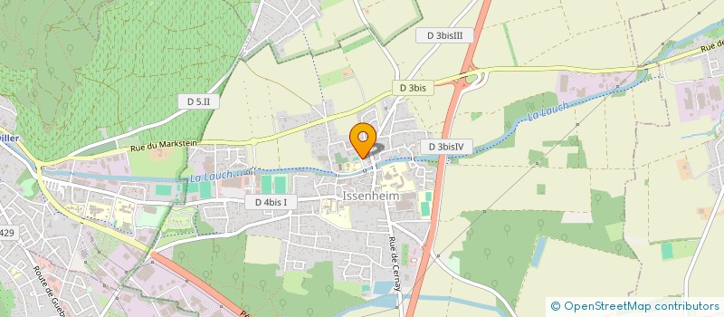 localisation de l'entreprise LA RECRE à ISSENHEIM