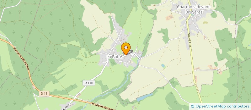 localisation de l'entreprise LA RECRE  LA BAFFE