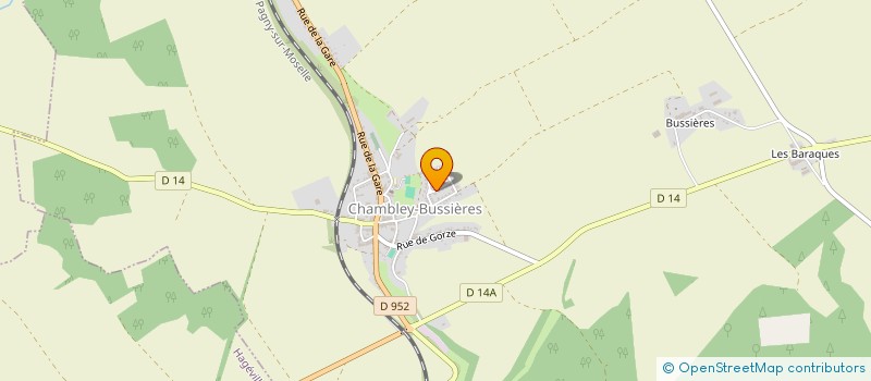 localisation de l'entreprise LA RECRE  CHAMBLEY-BUSSIERES