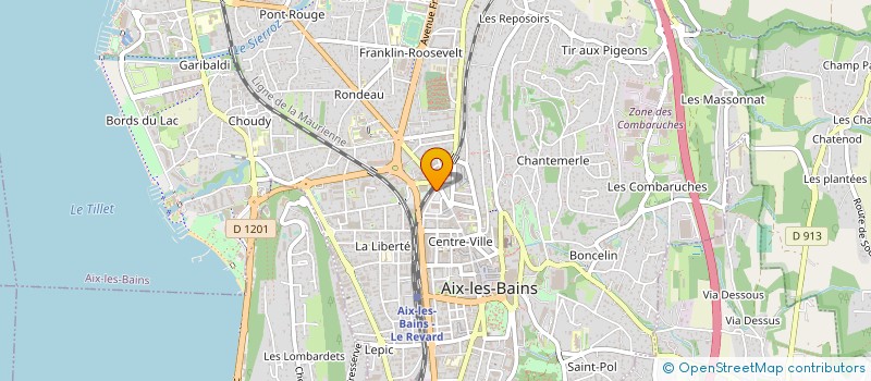 localisation de l'entreprise LA RECRE à AIX-LES-BAINS