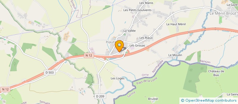 localisation de l'entreprise LA RECRE à HAUTERIVE