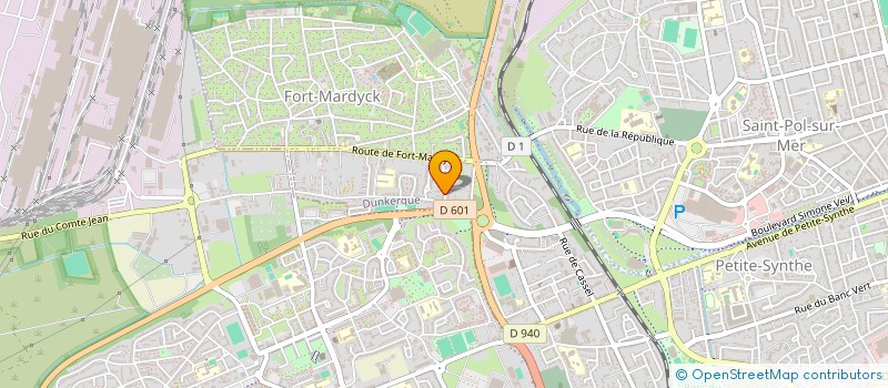 localisation de l'entreprise LA RECRE à DUNKERQUE
