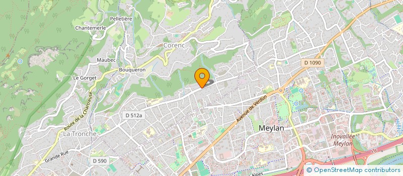 localisation de l'entreprise LA RECRE à CORENC