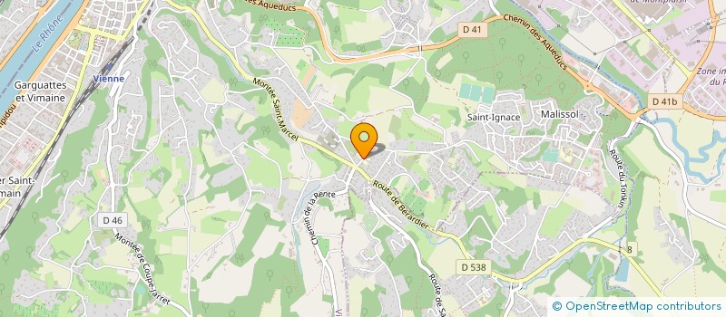 localisation de l'entreprise LA RECRE DE SAINT BENOIT à VIENNE