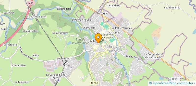 localisation de l'entreprise LA RECRE DES BOUT'CHOUX à SAINT-LAURENT-SUR-SEVRE