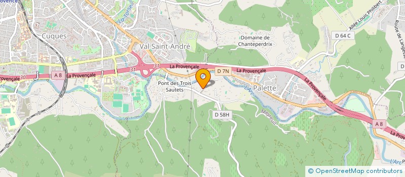 localisation de l'entreprise LA RECRE DU CHAT  MEYREUIL